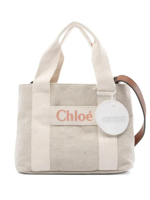 Chloé Pre-Owned tote de lona 2020