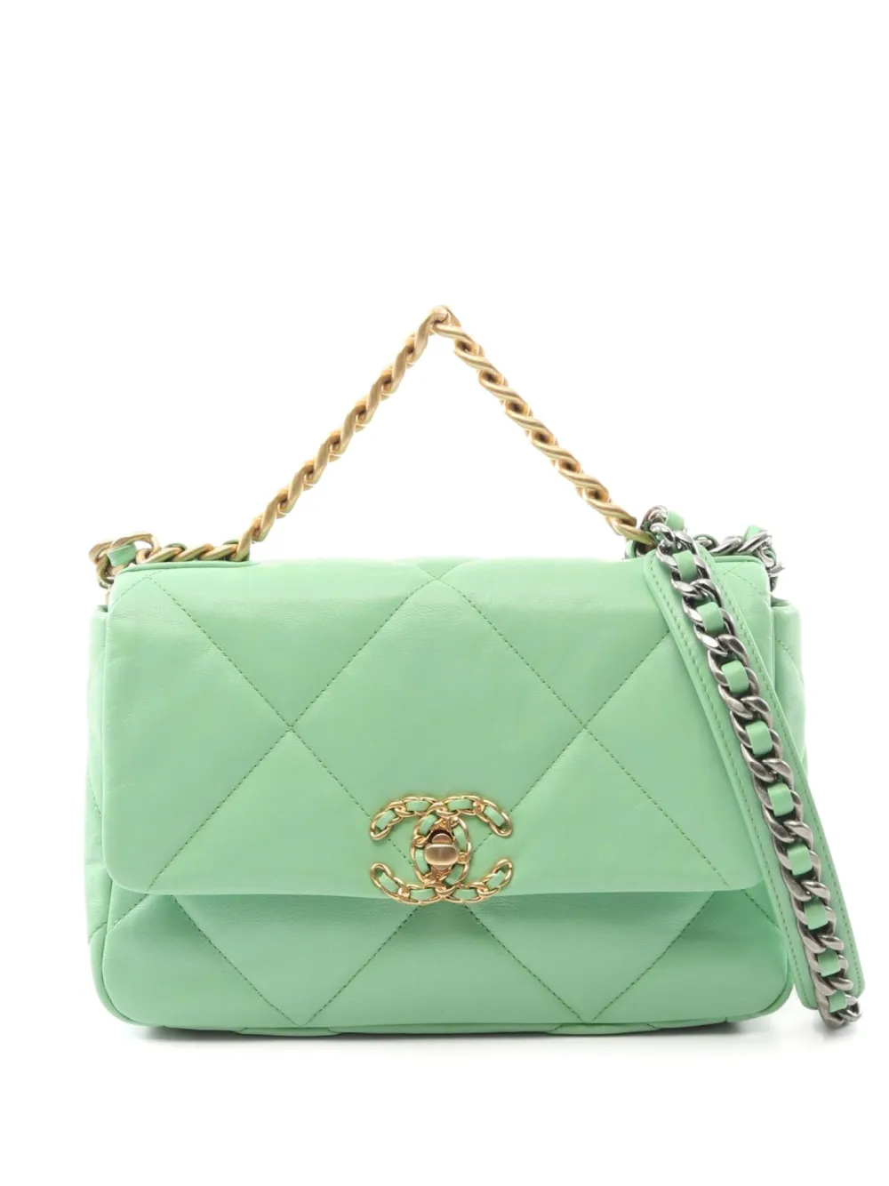 CHANEL Pre-Owned sac à main 19 Flap (2020-2021) | vert | Image 1