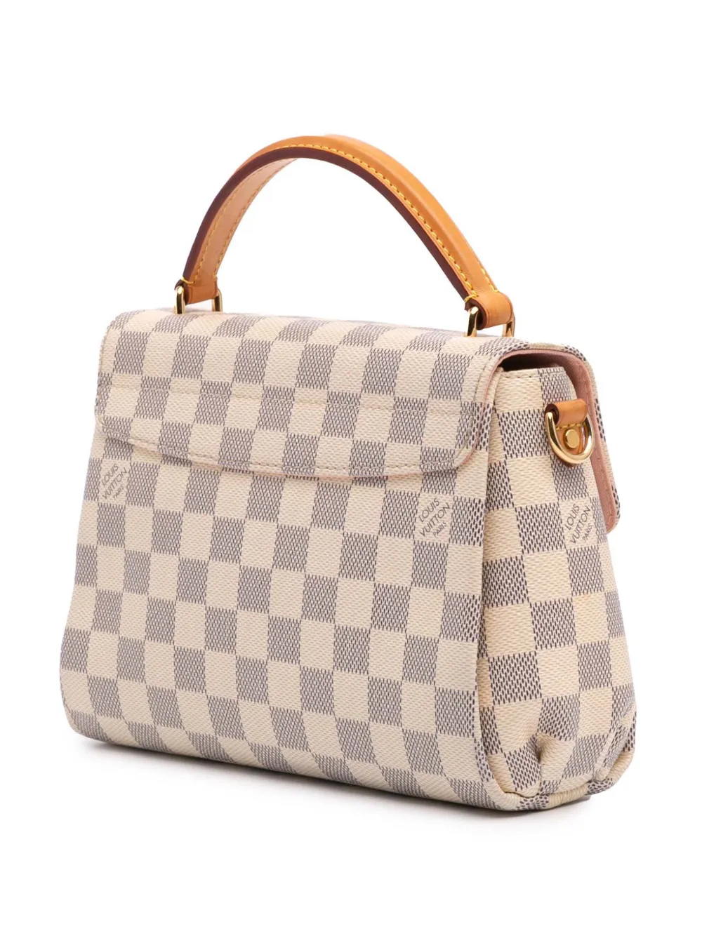 Pre-owned Louis Vuitton 2016 Damier Azur Croisette Satchel