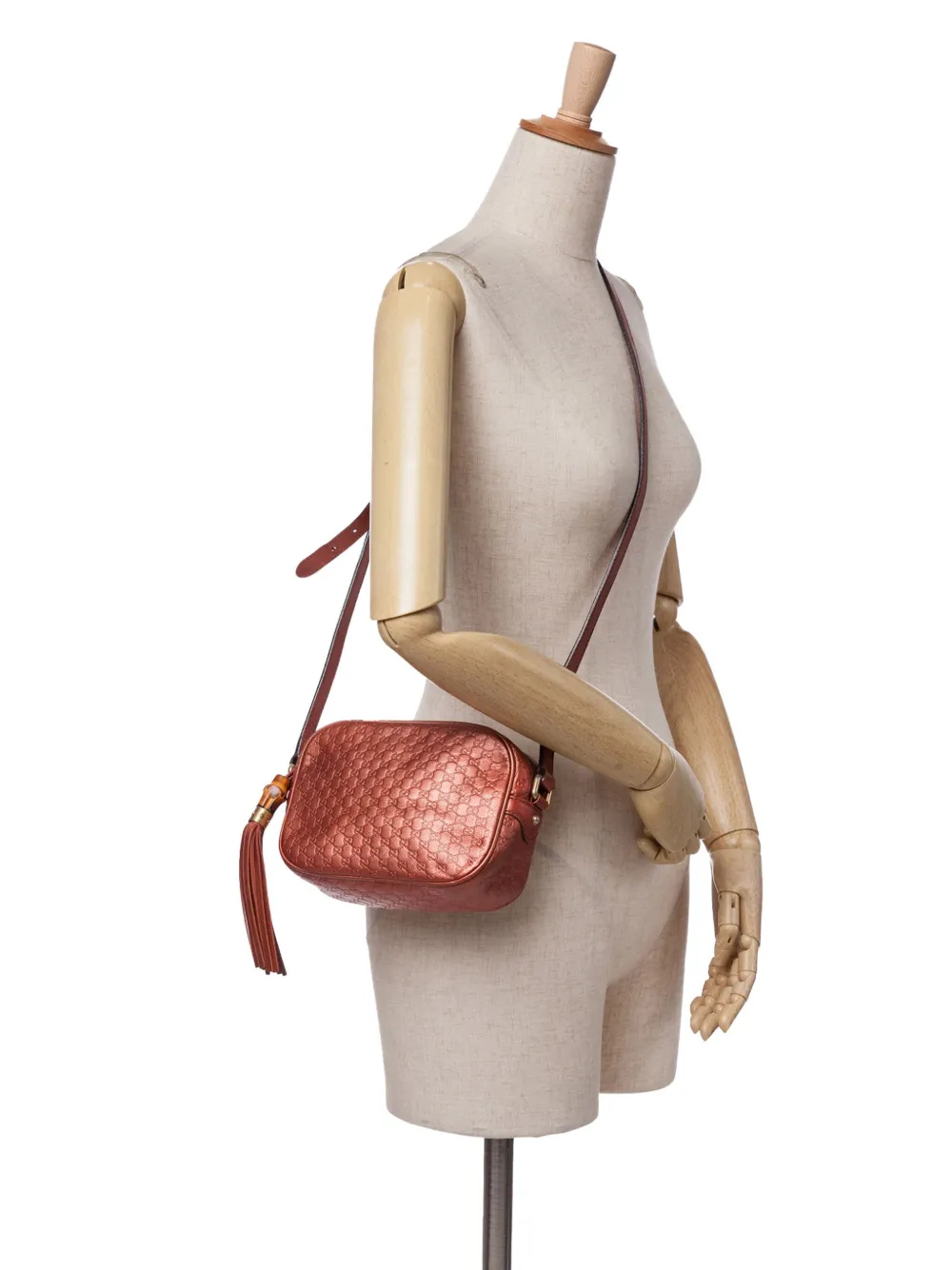 Gucci Pre-Owned 2016-2024 Metallic Microguccissima Sunshine Disco Camera Bag crossbody bag | Pre-Owned | Image 2