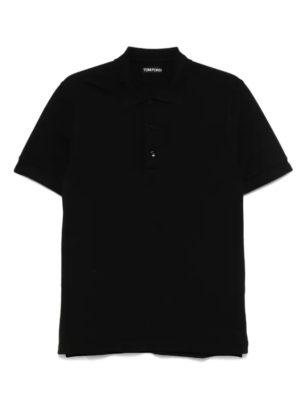 Tom Ford Piquet Polo in Black
