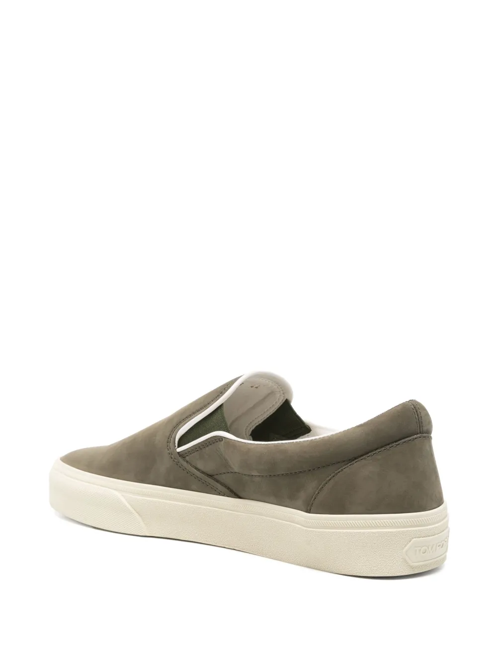 TOM FORD leather loafers Green