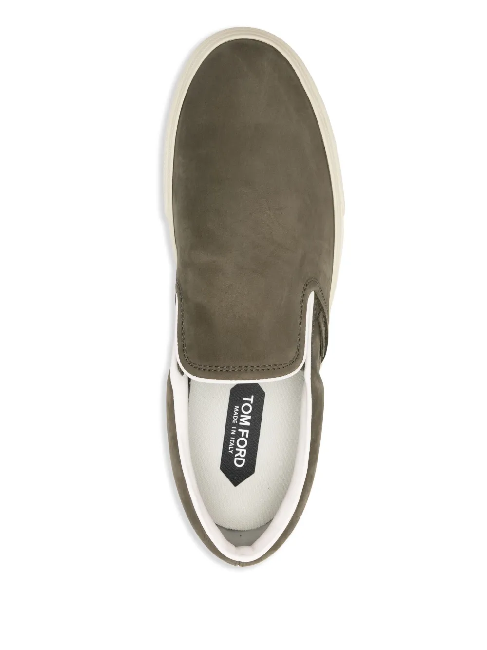 TOM FORD leather loafers Green