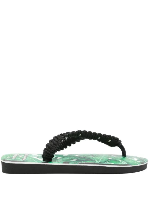 Havaianas x Dolce & Gabbana banana leaf flip flops