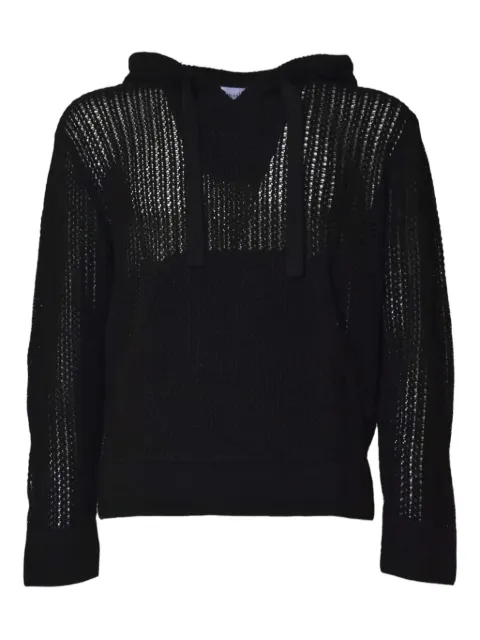 AMISH semi-sheer hoodie