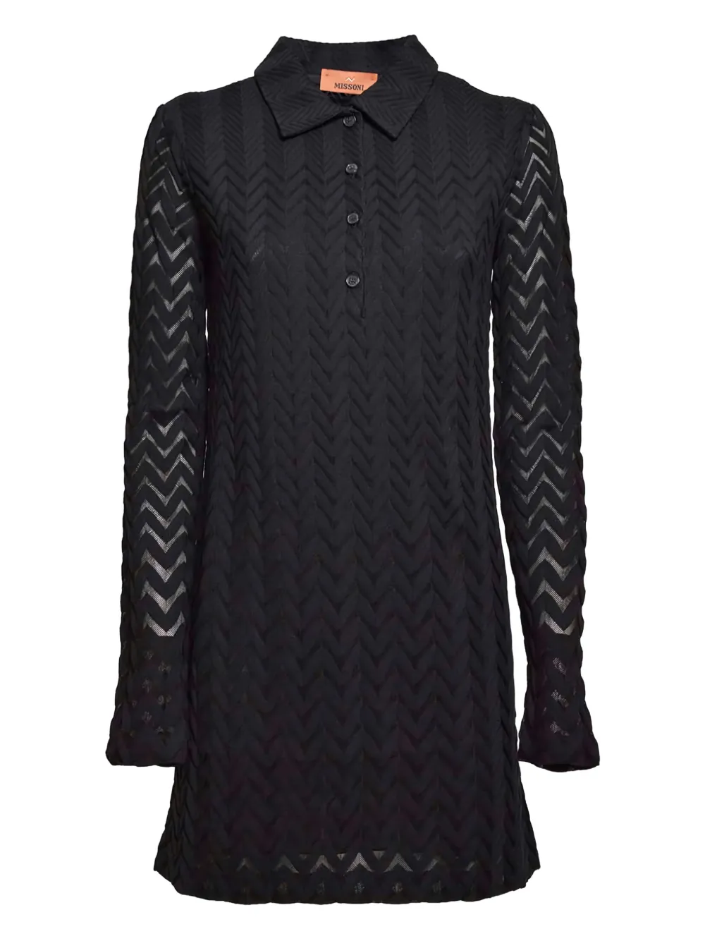 Missoni Zigzag mini dress Zwart
