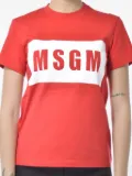 MSGM logo-print T-shirt - Red