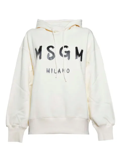 MSGM graphic-logo hoodie