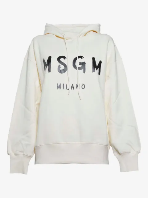 MSGM graphic-logo hoodie