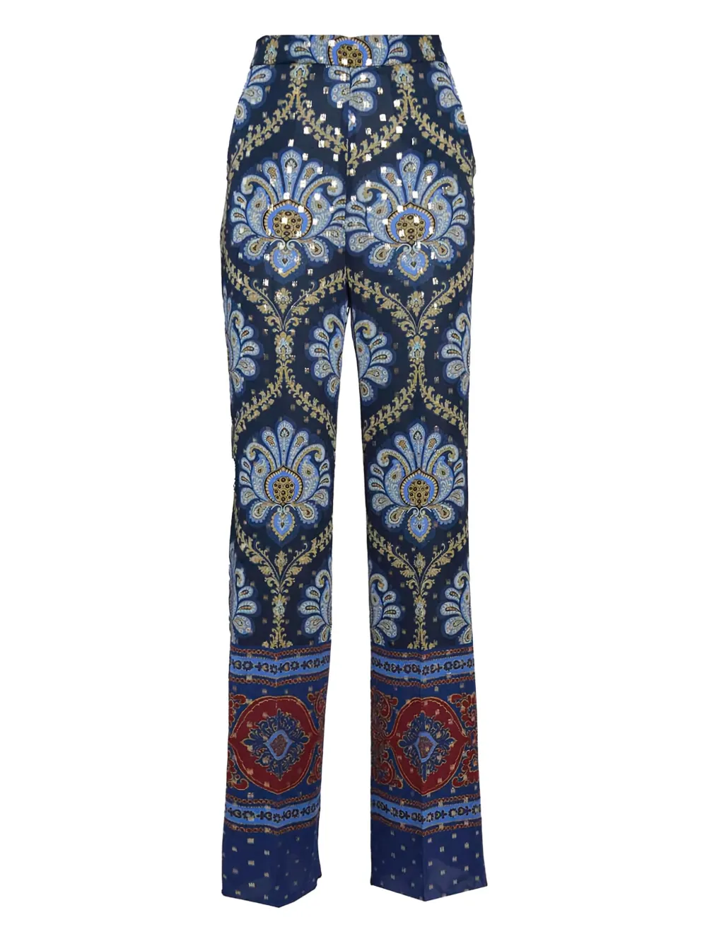 ETRO printed trousers - Blauw