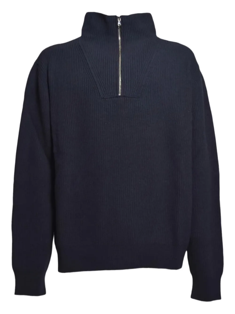 Paura pull nervuré à col zippé | bleu | Image 1
