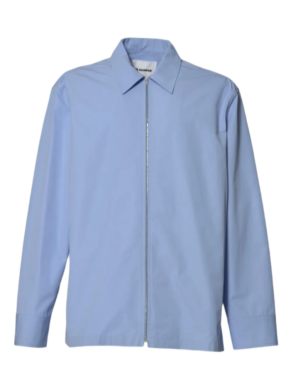 Jil Sander zip-up shirt - ブルー Jil Sander zip-up shirt - ブルー