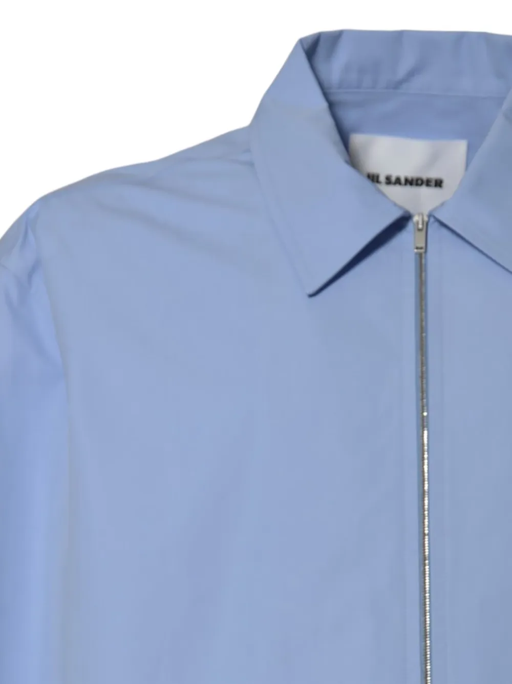 Jil Sander Overhemd met rits Blauw