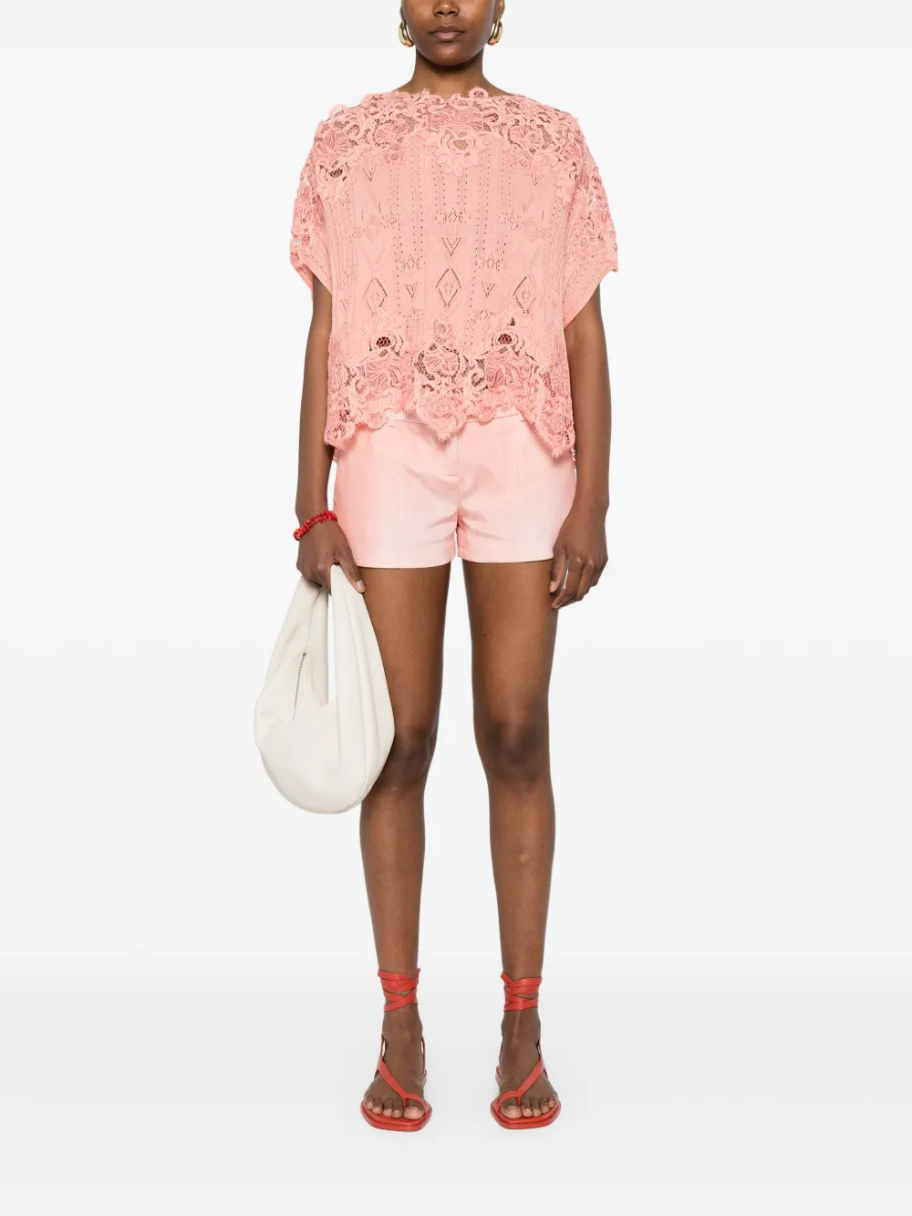 Ermanno Scervino cashmere-blend blouse - Roze