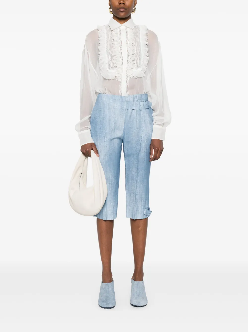 Ermanno Scervino Spijkerstof trainingsbroek - Blauw