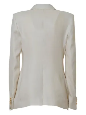 アウターその他 TAGLIATORE Woman Blazer White JBERNICE930002R X1089 Women's New Signum jacket in technical viscose stretch