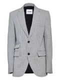 Jil Sander checked blazer - Grey