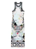 Camilla Folk Afloat midi dress - Black