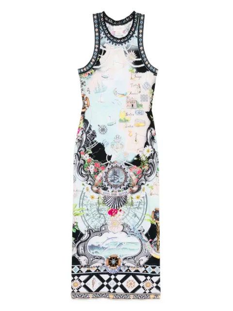 Camilla Folk Afloat midi dress