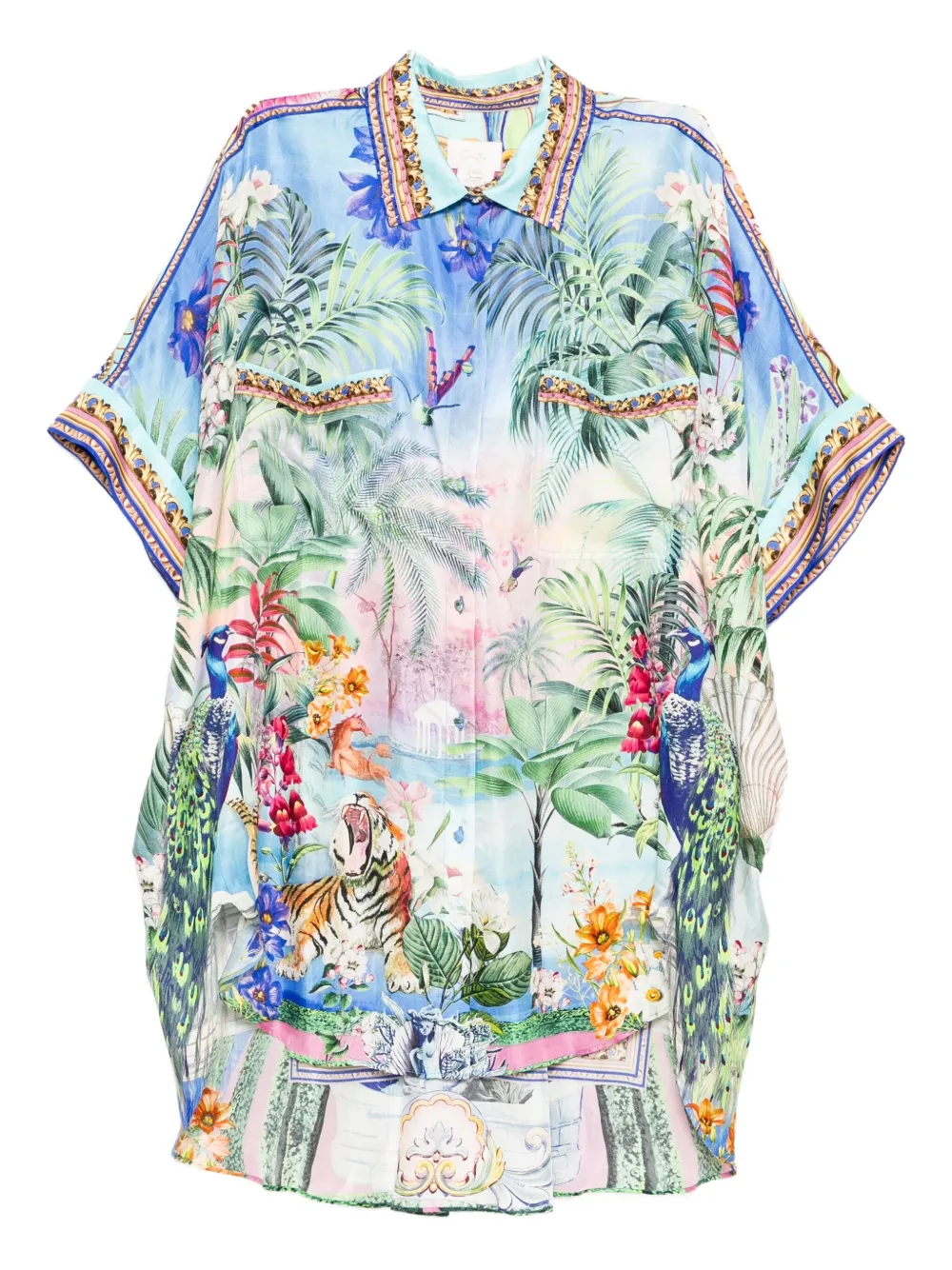 Camilla Spirit Of Santa Maria Tunic In Blue