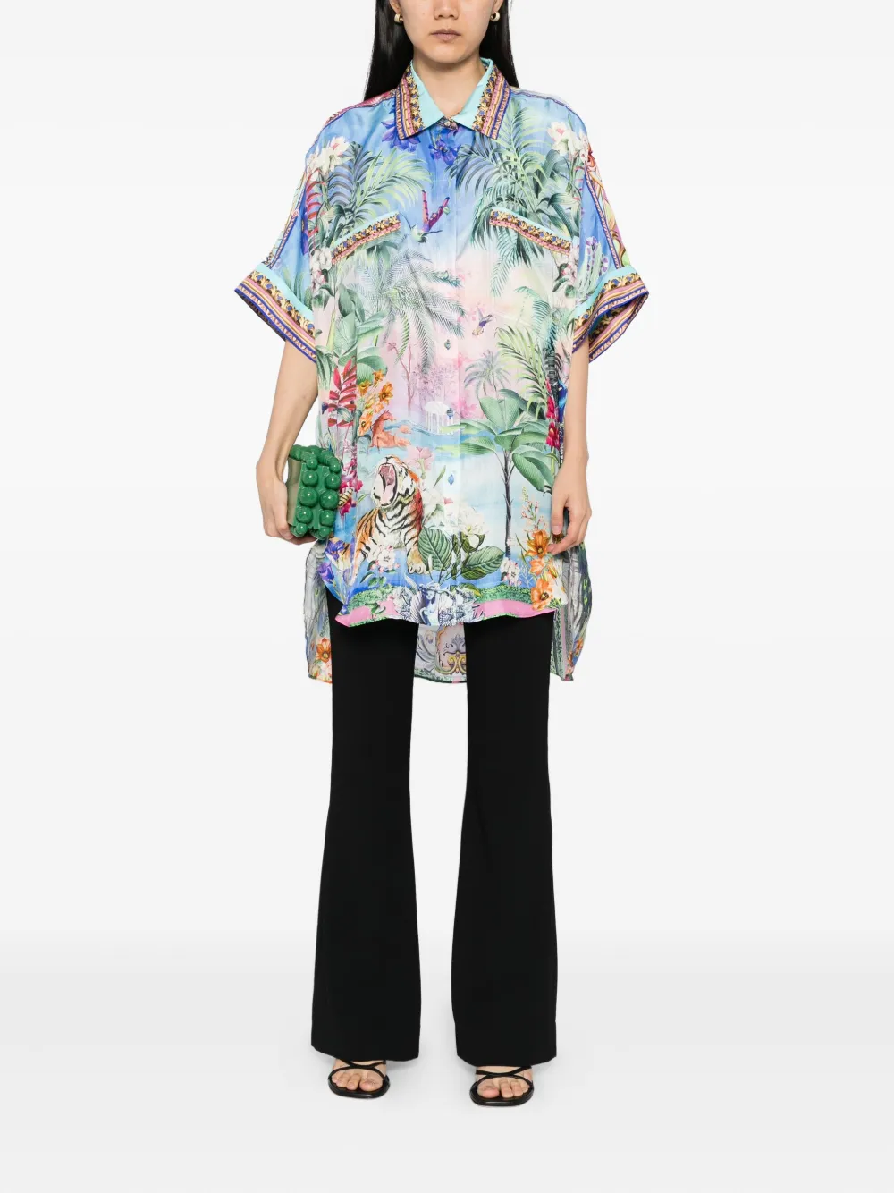 Camilla Spirit Of Santa Maria Tunic In Blue