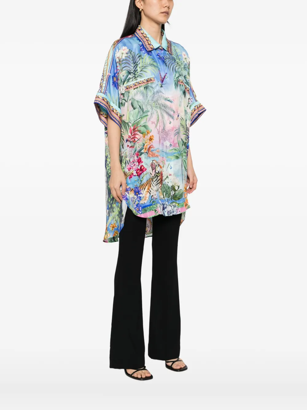 Camilla Spirit Of Santa Maria Tunic In Blue
