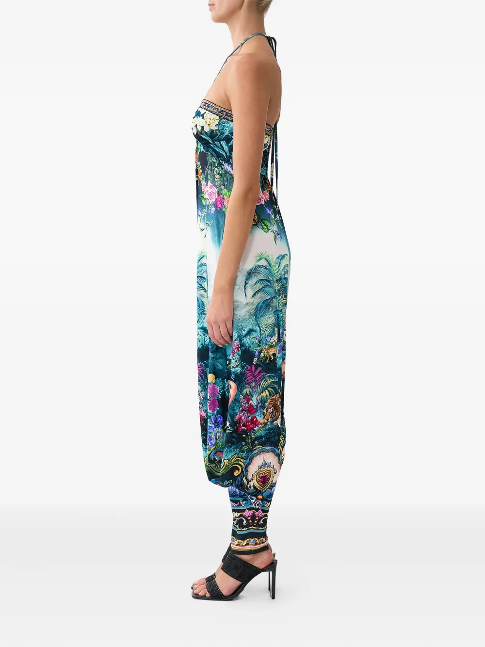 Camilla Basked in Baroque jumpsuit Blauw