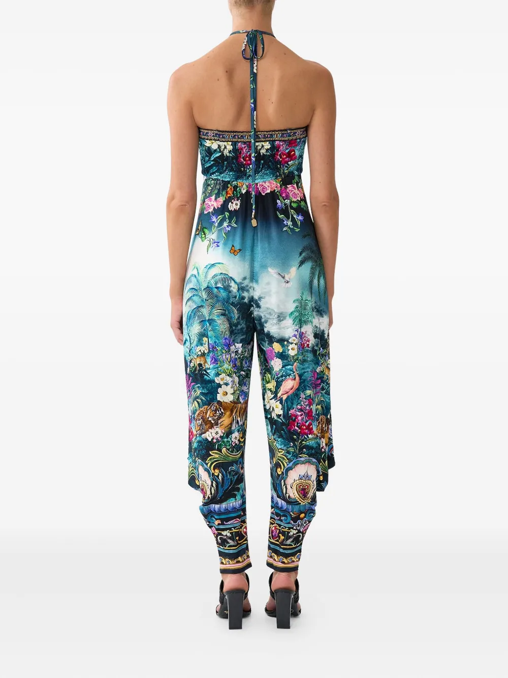 Camilla Basked in Baroque jumpsuit Blauw