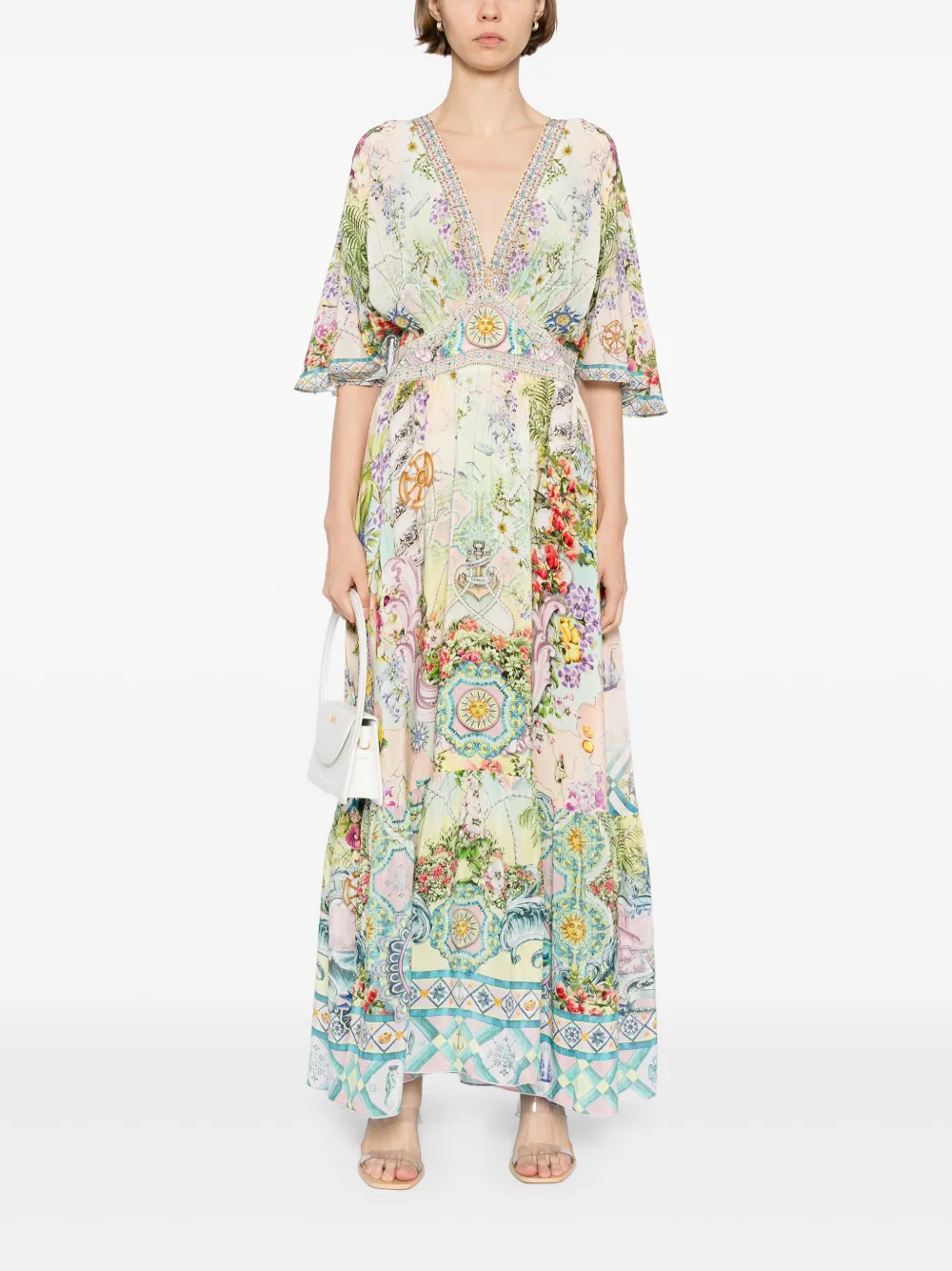 Camilla Just Coasting maxi-jurk - Beige