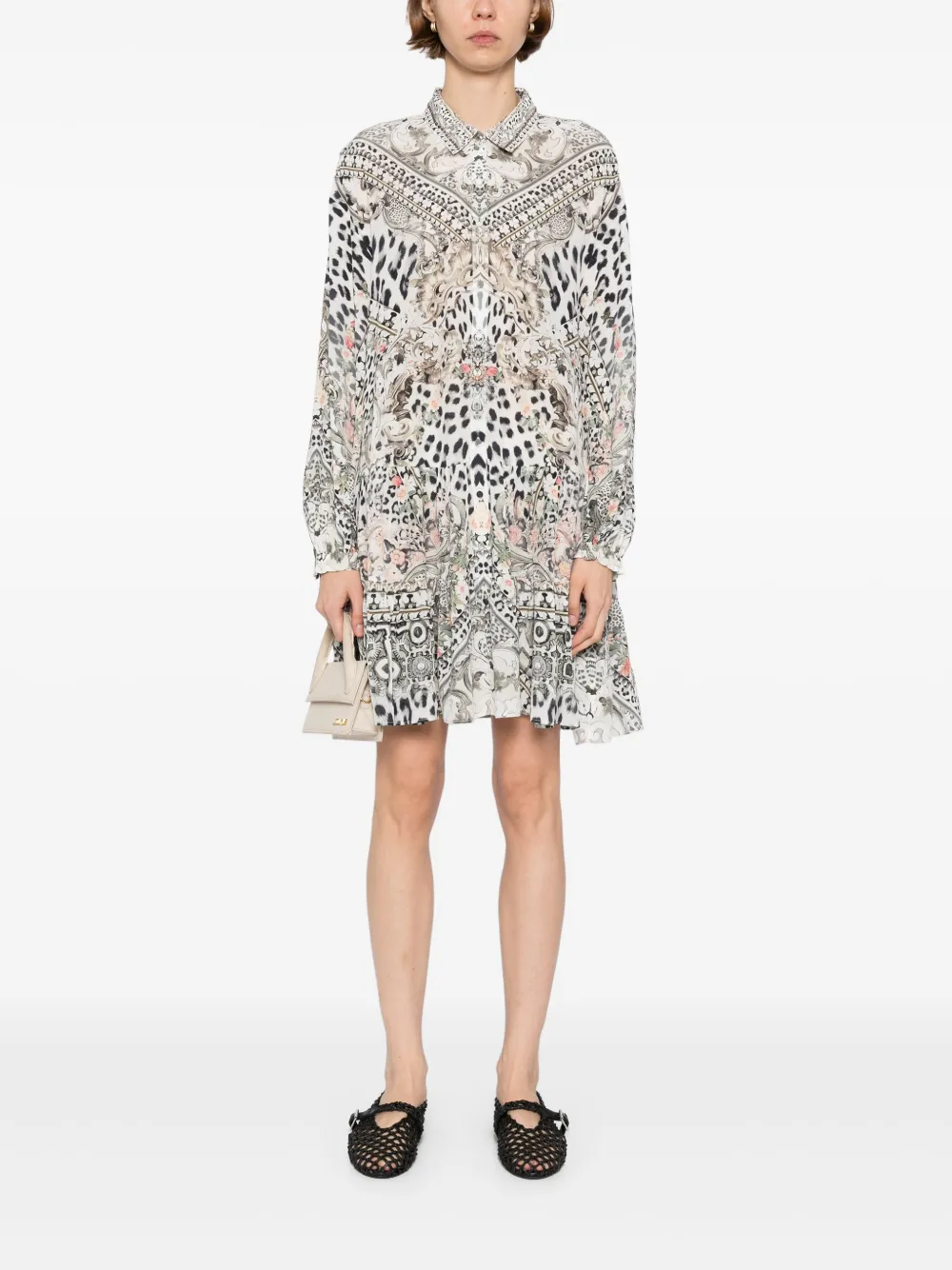 Camilla Marble Heaven mini-jurk - Wit