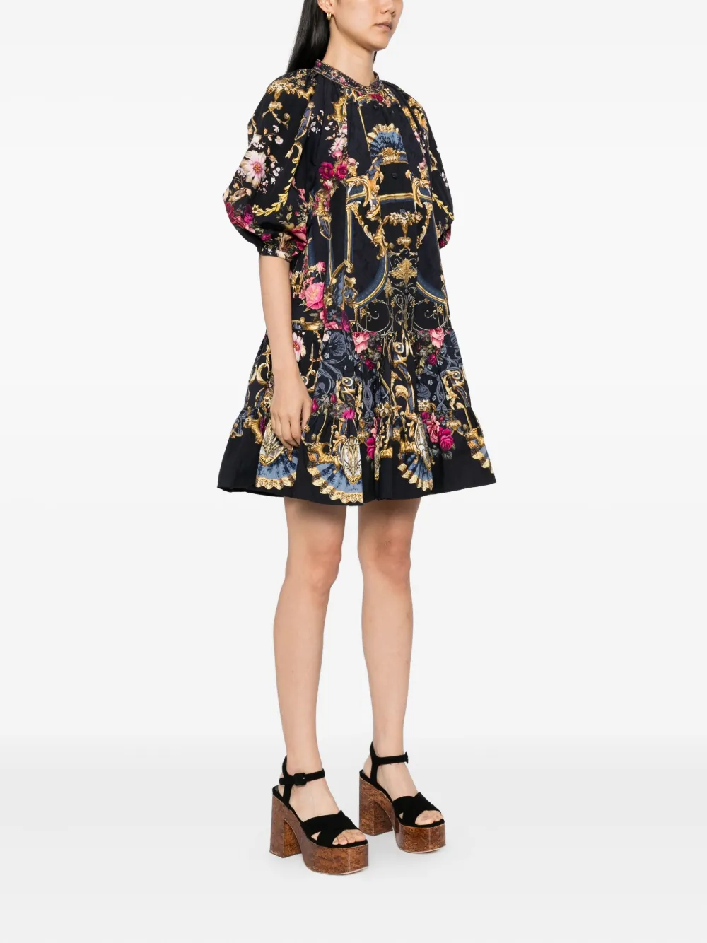 Camilla Cotton Dress In Multi