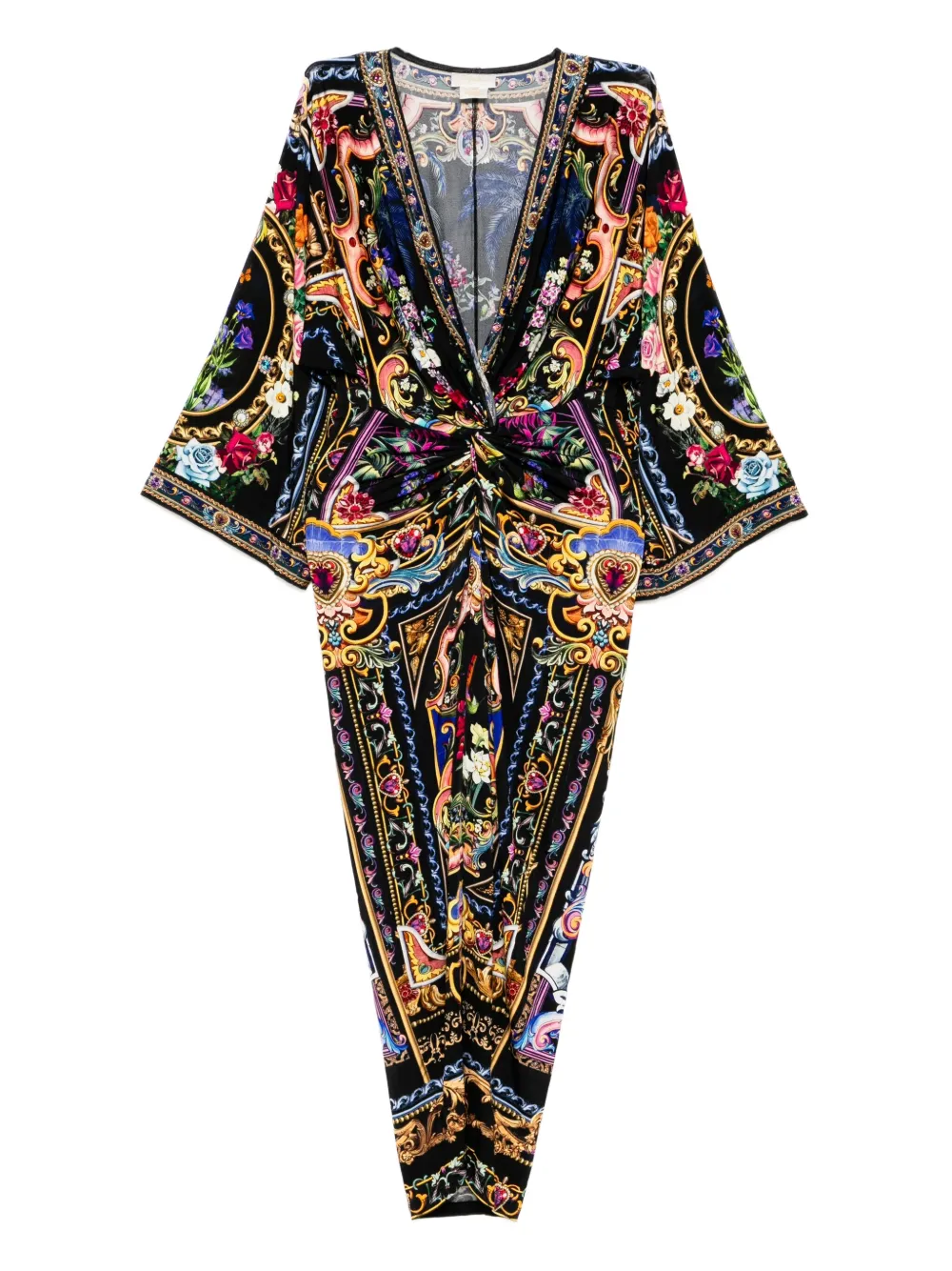 Camilla floral-print dress Blauw