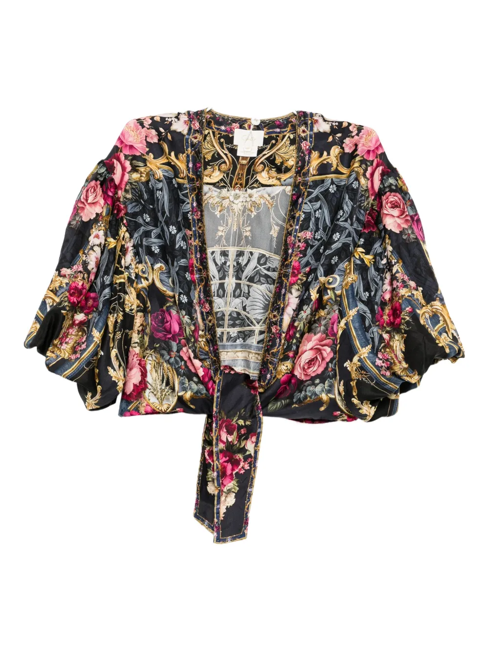Camilla Silk Blouse In Multi