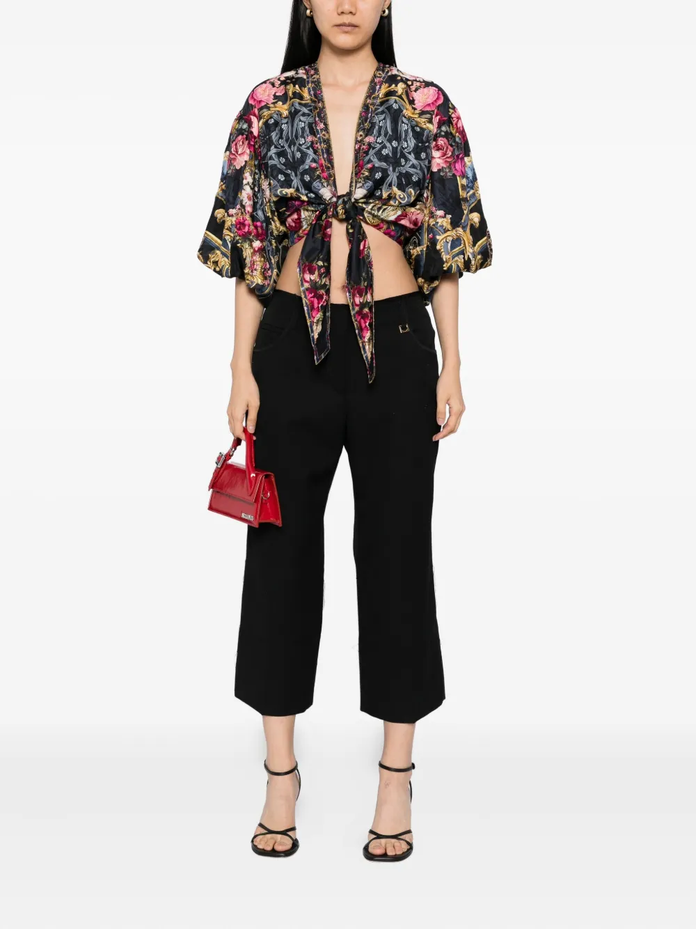 Camilla Silk Blouse In Multi