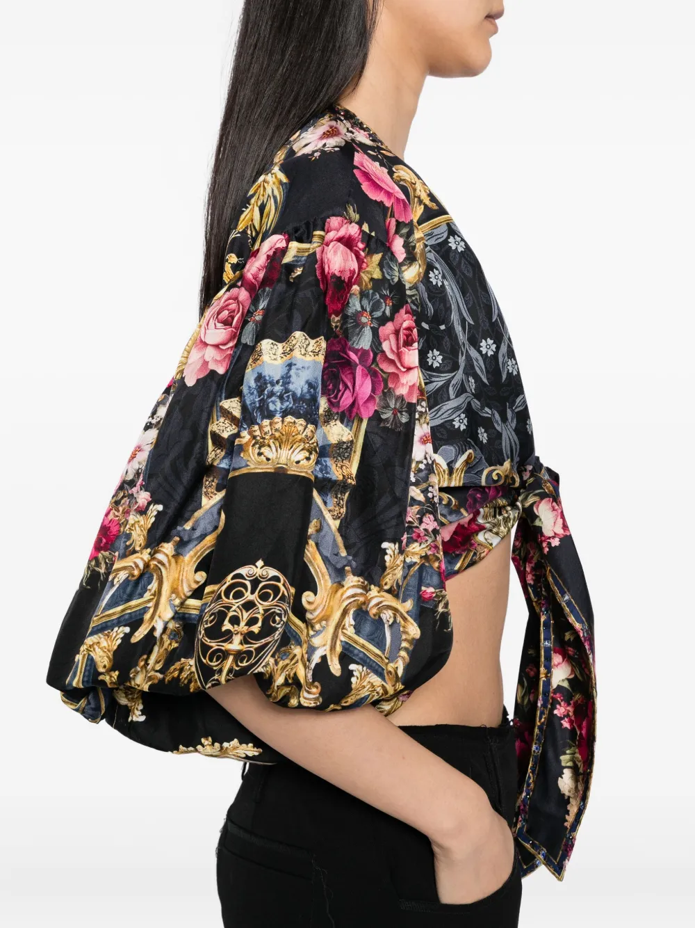 Camilla Silk Blouse In Multi