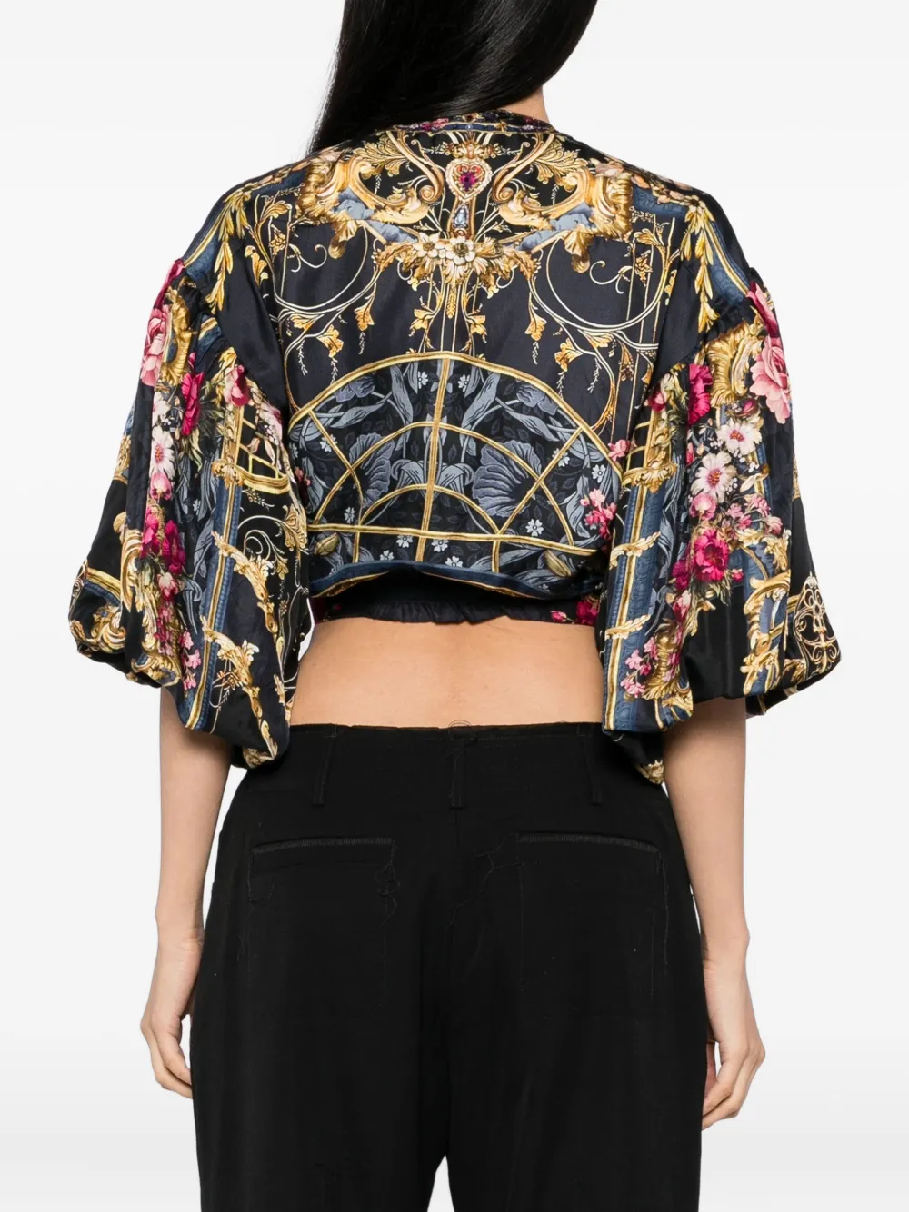 Camilla Silk Blouse In Multi