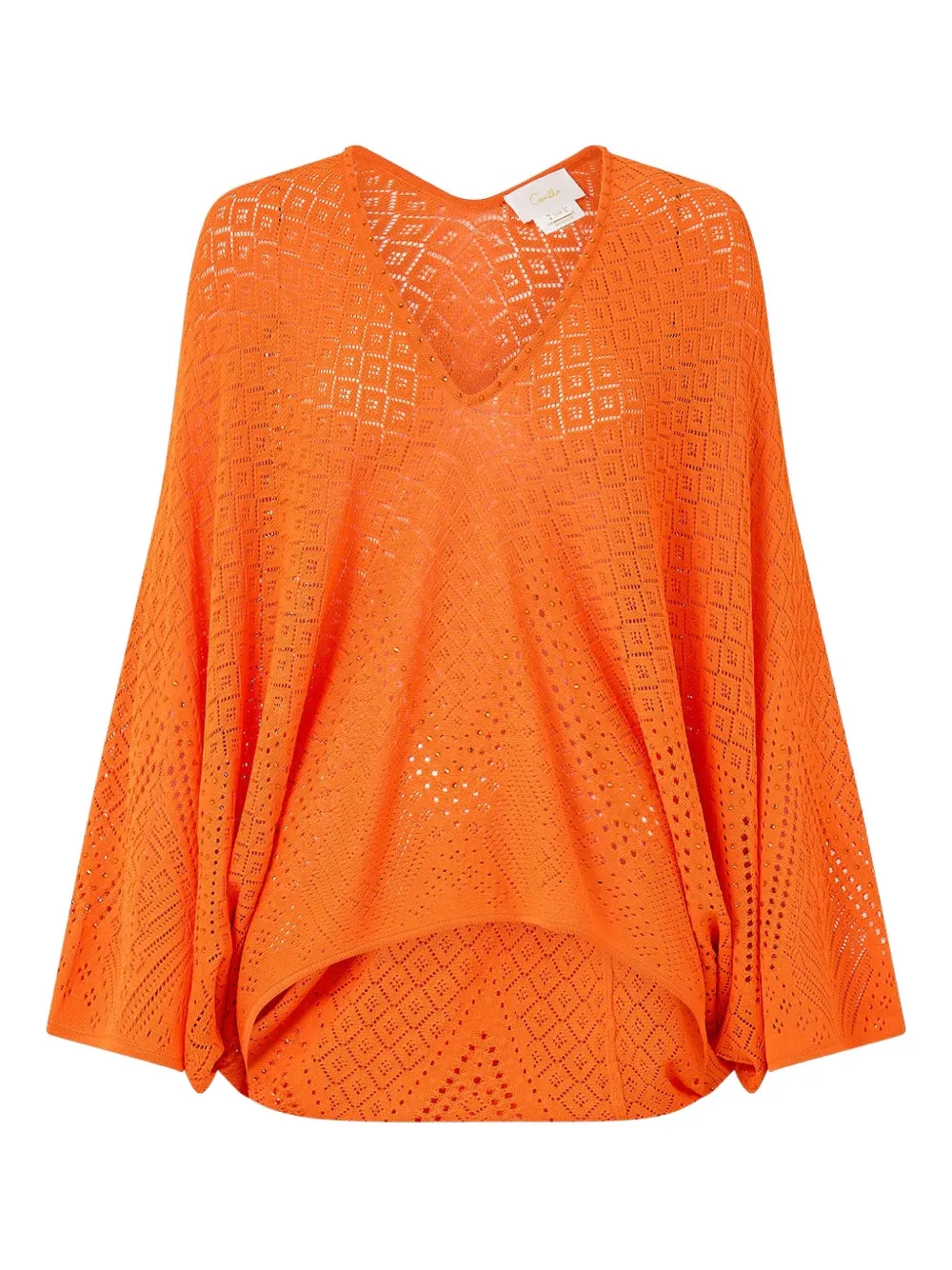 Camilla Basked In Baroque blouse | Orange | Image 1