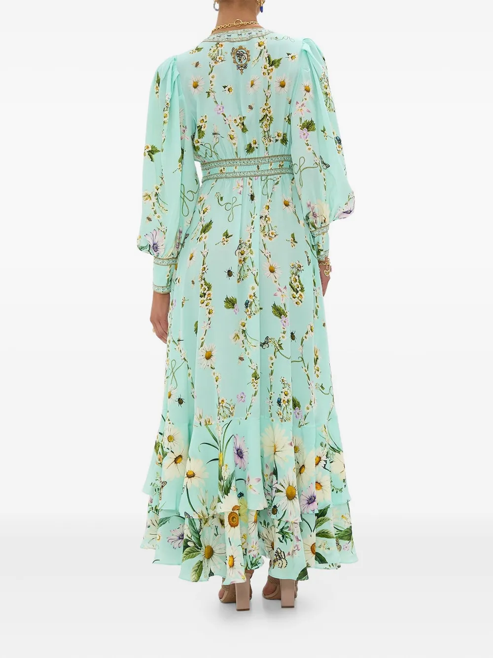 Camilla Freefall maxi-jurk Groen
