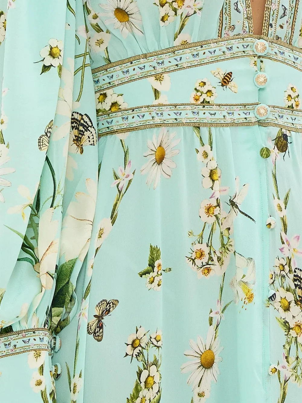 Camilla Freefall maxi-jurk Groen