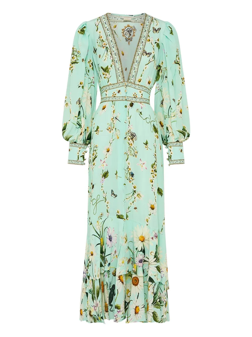 Camilla Freefall maxi dress - Verde