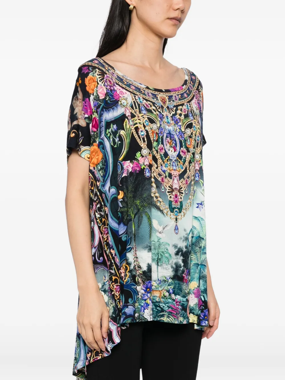 Camilla Basked In Baroque T-shirt In Multi