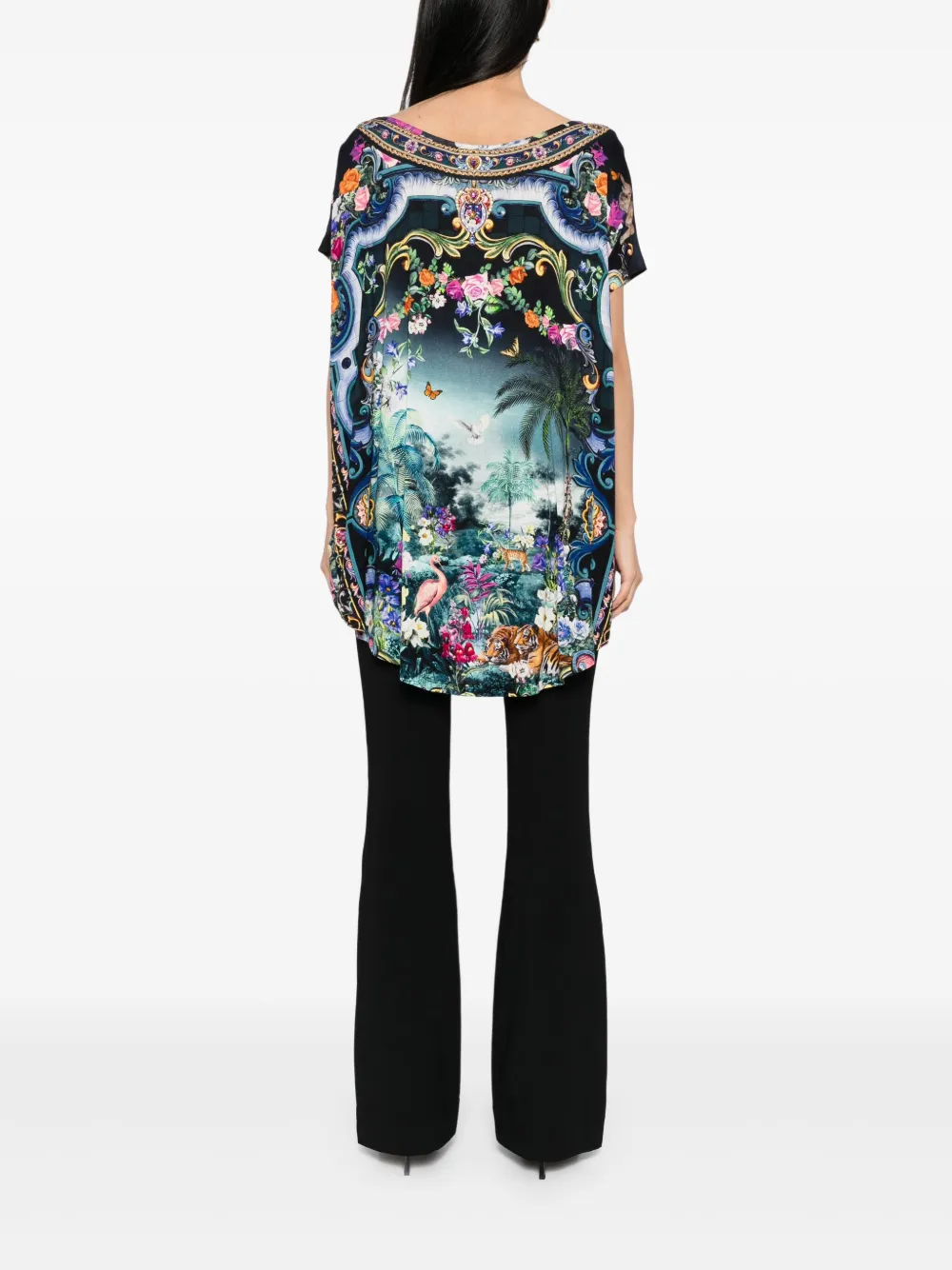 Camilla Basked In Baroque T-shirt Blauw