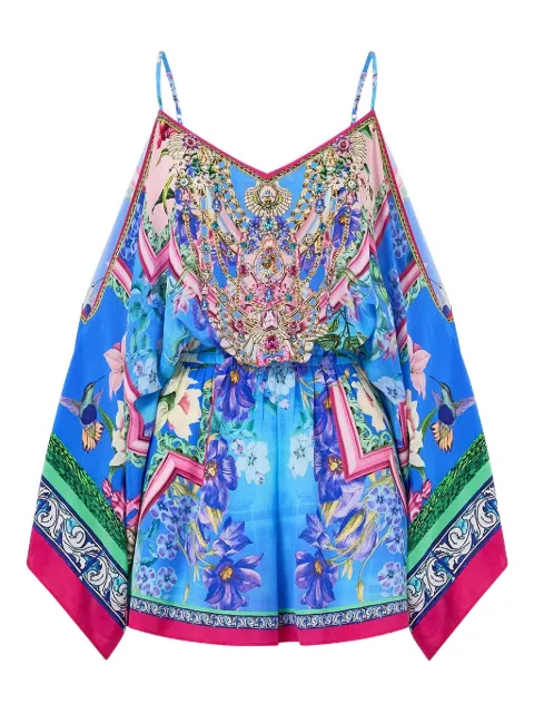 Camilla drop-shoulder playsuit