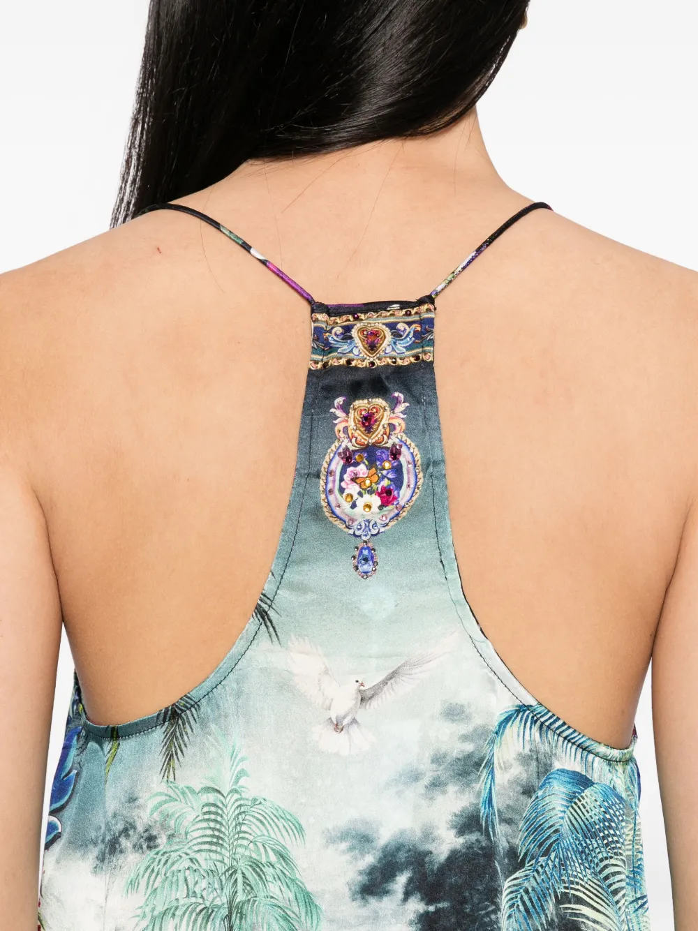 Camilla Graphic-print Tank Top In Multi