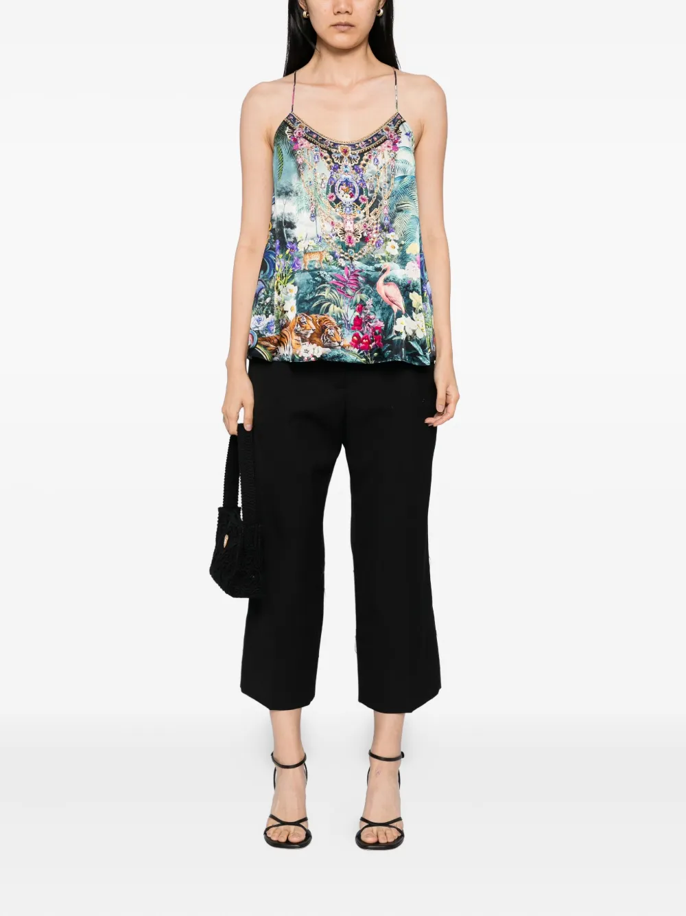 Camilla Graphic-print Tank Top In Multi