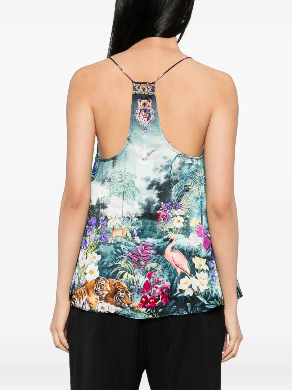 Camilla Graphic-print Tank Top In Multi