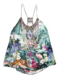Camilla graphic-print tank top - Blue