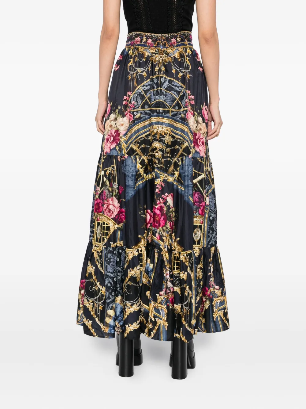 Camilla Ornate On A Plate skirt Zwart