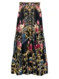 Camilla Ornate On A Plate skirt - Black