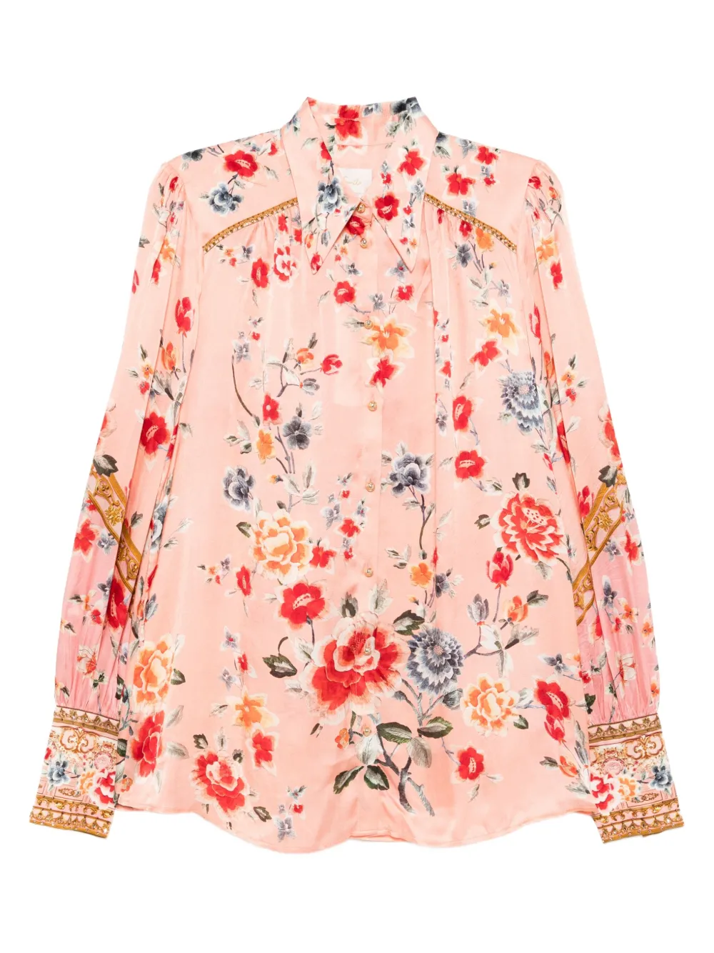 Camilla floral-print shirt - ピンク Camilla floral-print shirt - ピンク